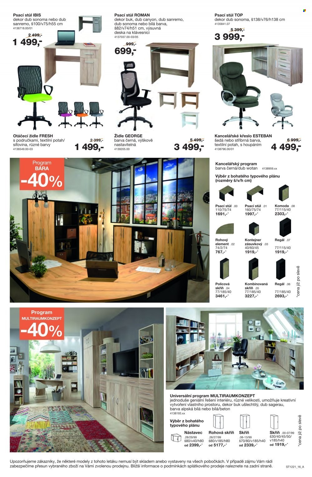 Leták SCONTO NÁBYTEK - 24.9.2021 - 14.10.2021. Strana 16