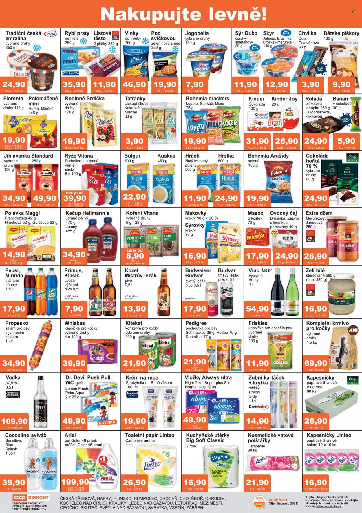 Leták coop DISKONT - 29.9.2021 - 12.10.2021. Strana 2
