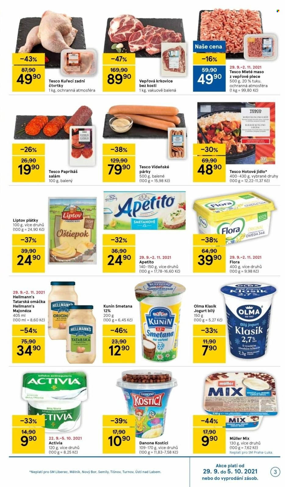 Leták TESCO supermarket - 29.9.2021 - 5.10.2021. Strana 3