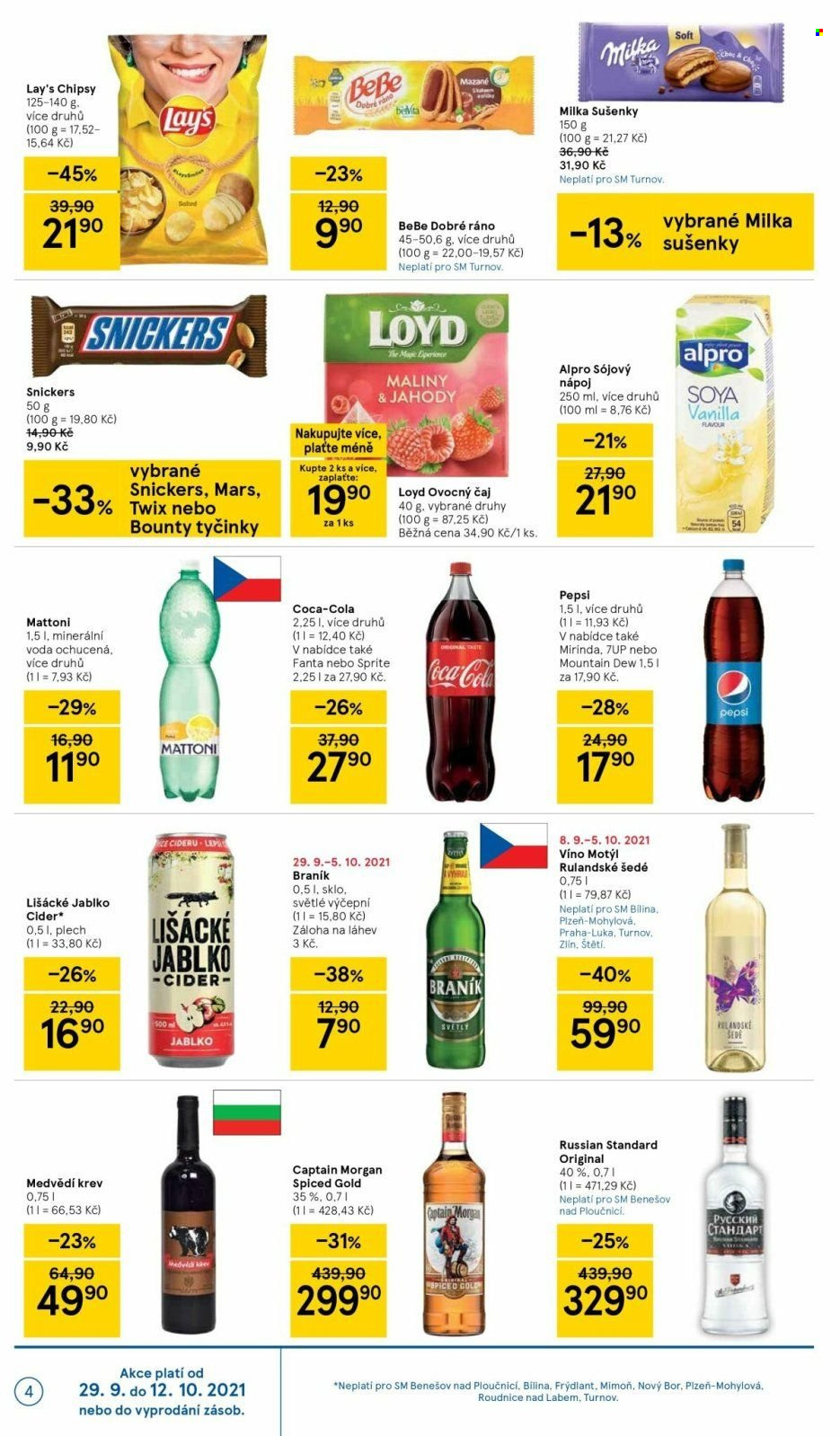 Leták TESCO supermarket - 29.9.2021 - 5.10.2021. Strana 4