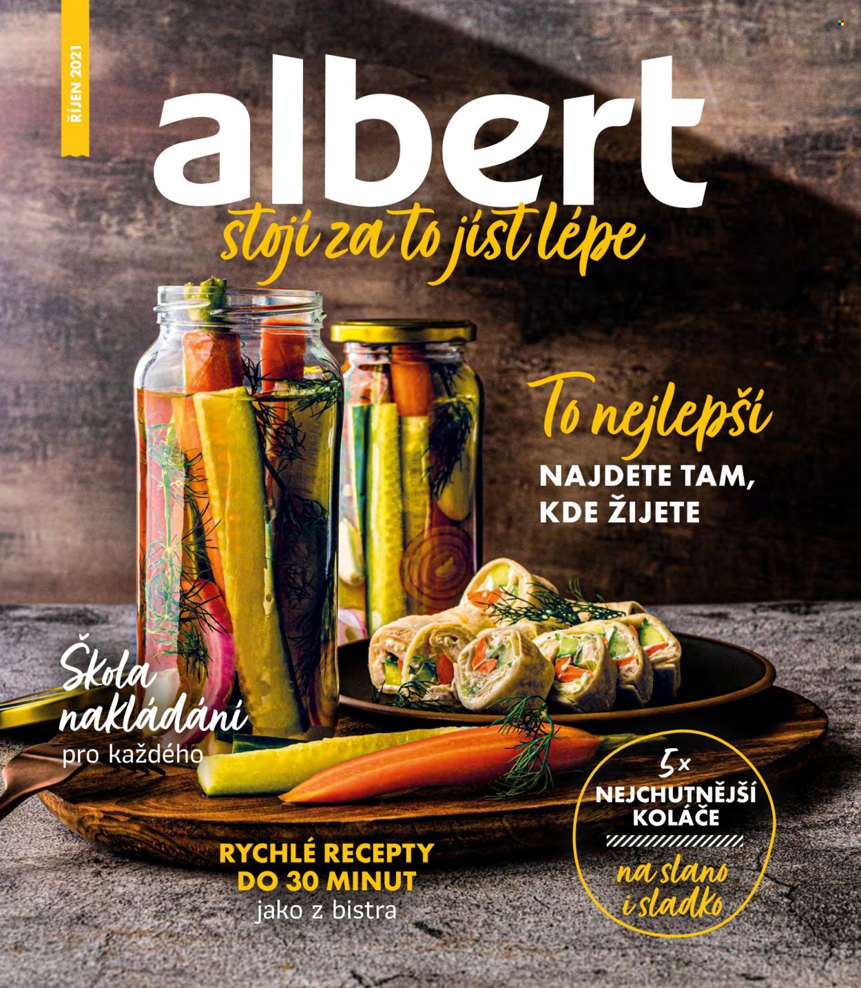 thumbnail - Leták Albert - 29.9.2021 - 2.11.2021 - Produkty v akci - koláč, sladké pečivo. Strana 1.
