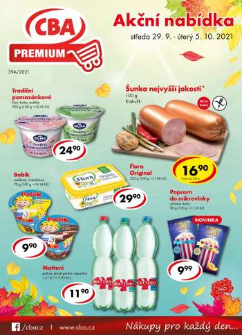 Leták CBA Premium - 29.9.2021 - 5.10.2021.