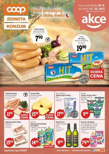 Leták coop JEDNOTA - 29.9.2021 - 12.10.2021.