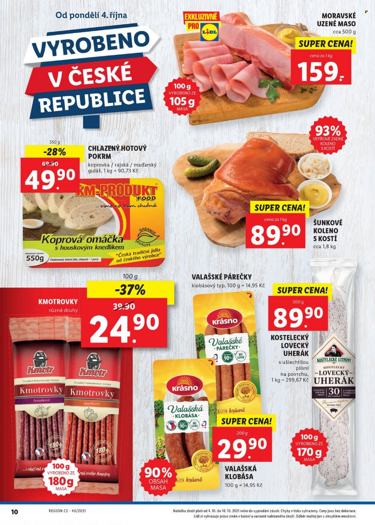 Leták Lidl - 4.10.2021 - 10.10.2021. Strana 10
