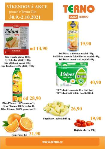 Leták coop TERNO - 30.9.2021 - 2.10.2021.