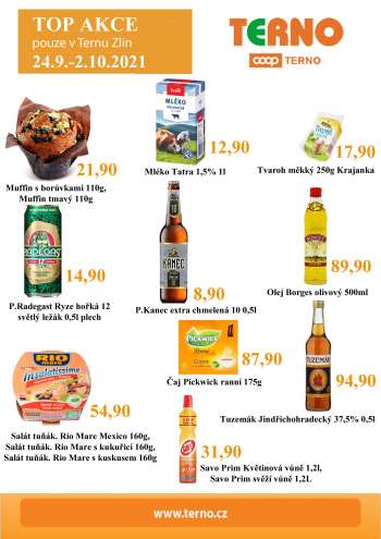 Leták coop TERNO - 24.9.2021 - 2.10.2021.