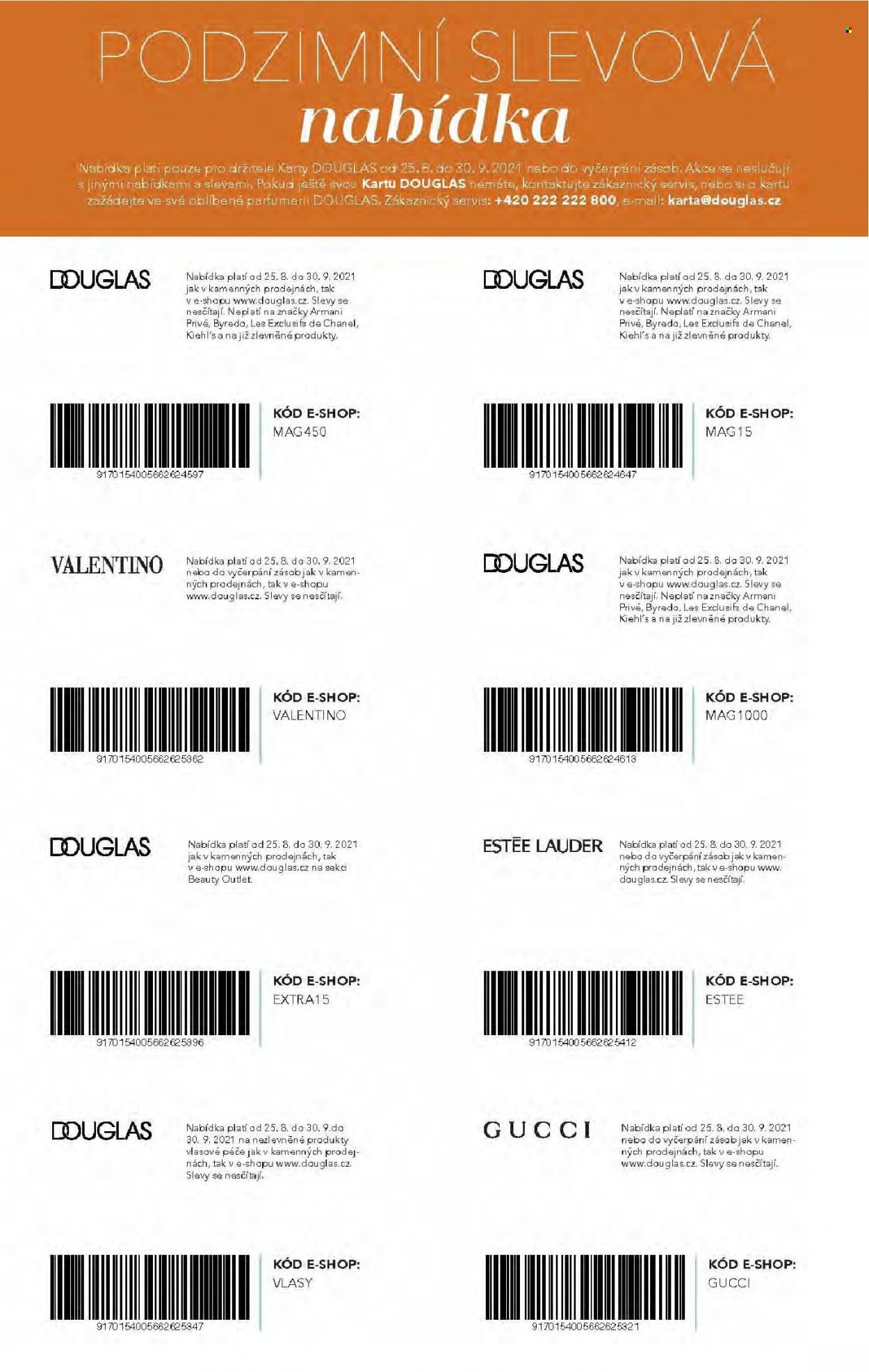 thumbnail - Leták Douglas - Produkty v akci - Chanel, Estée Lauder, Giorgio Armani, Gucci. Strana 3.