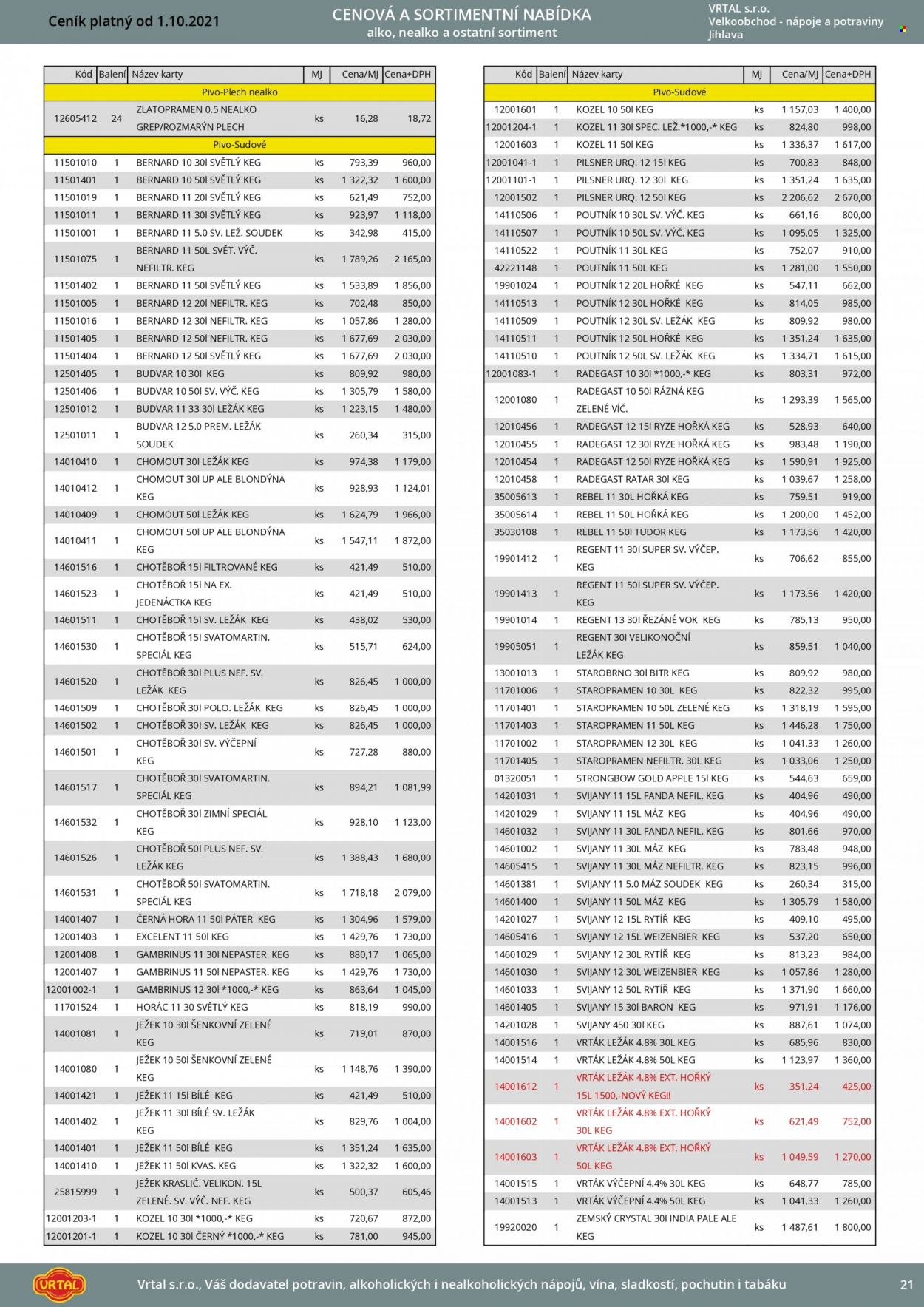 Leták Vrtal - 1.10.2021 - 31.10.2021. Strana 22