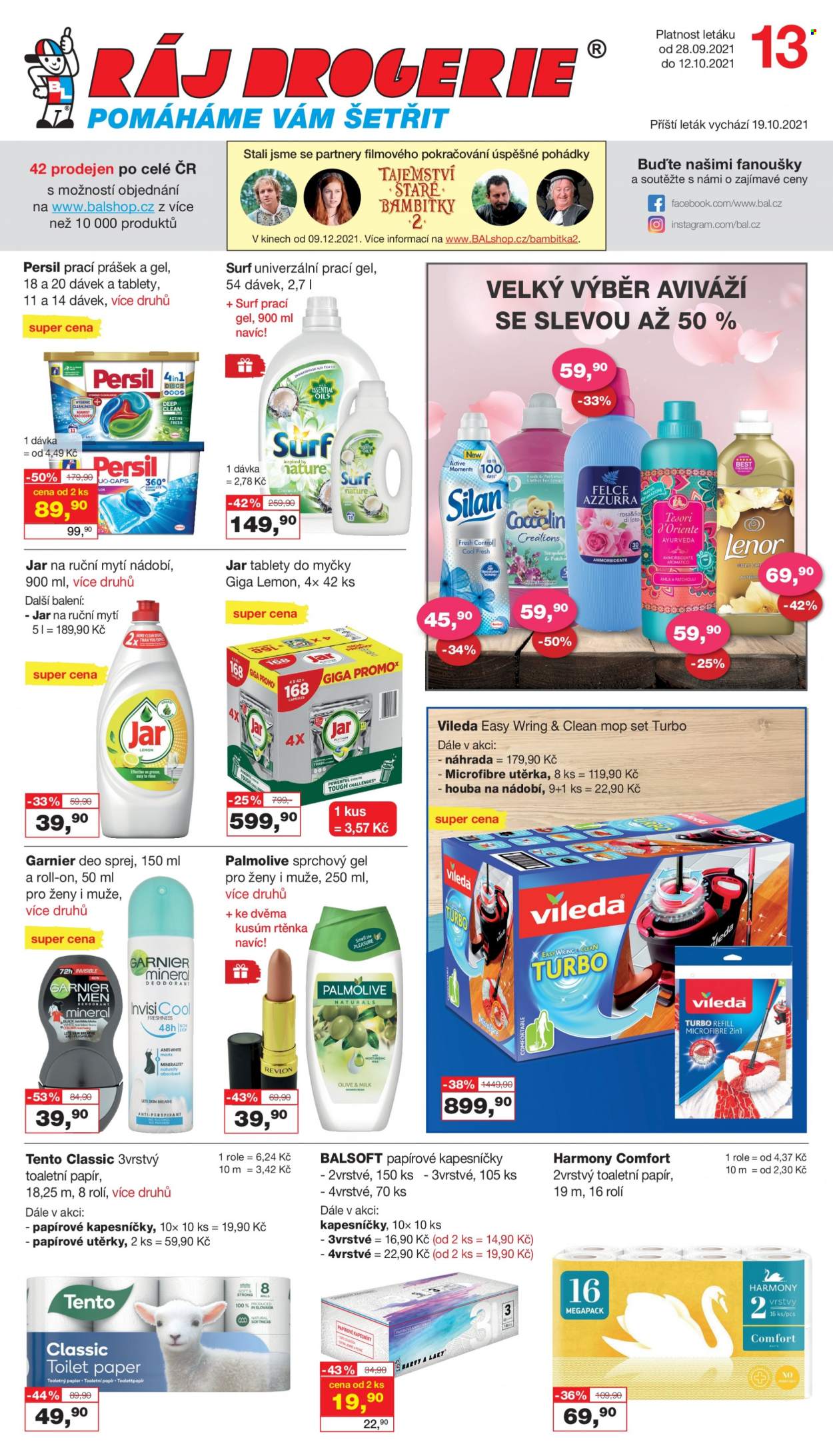 Leták Ráj drogerie - 28.9.2021 - 12.10.2021. Strana 1
