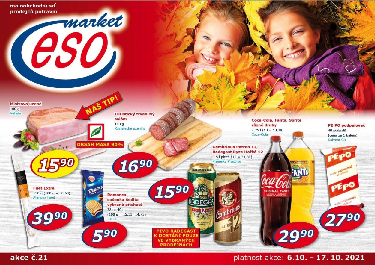 Leták ESO MARKET - 6.10.2021 - 17.10.2021. Strana 1