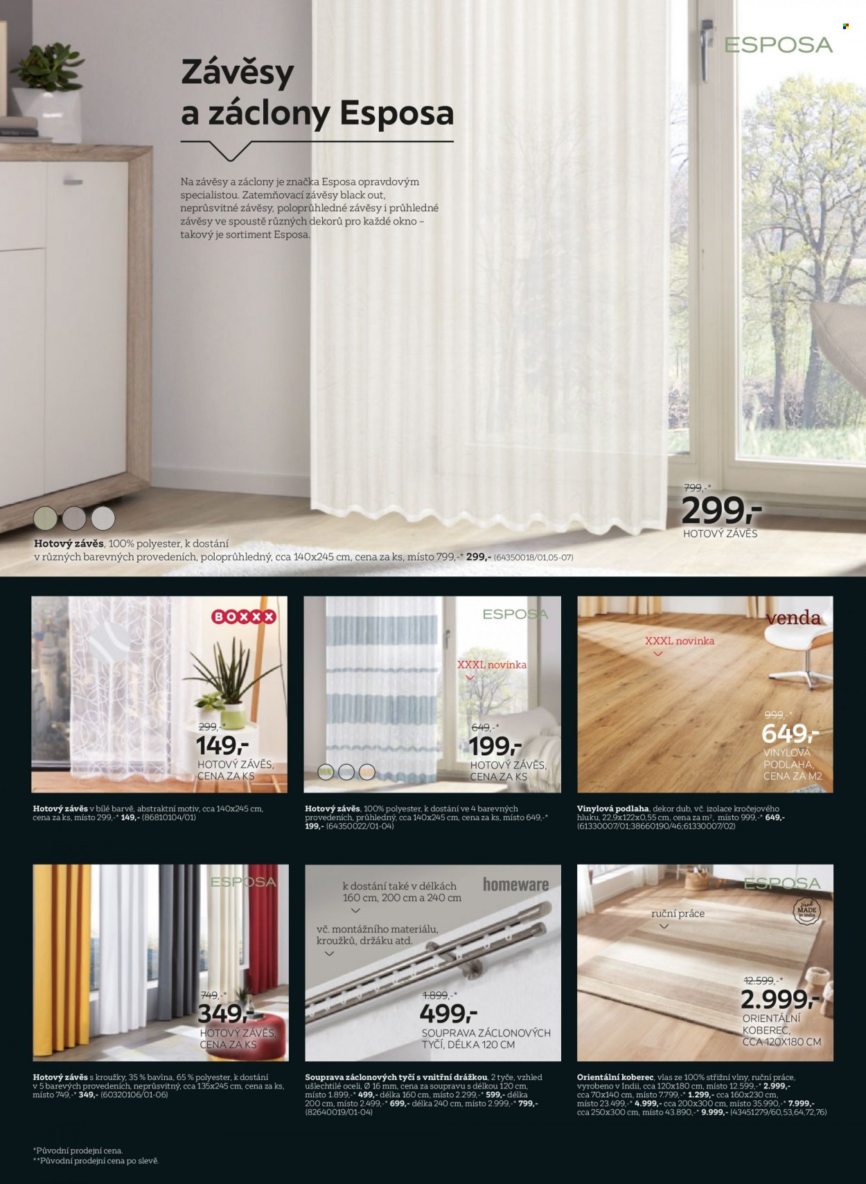 thumbnail - Leták XXXLutz - 4.10.2021 - 17.10.2021 - Produkty v akci - závěs, záclona, zatemňovací závěsy, podlaha, vinylová podlaha, koberec, orientální koberec. Strana 12.