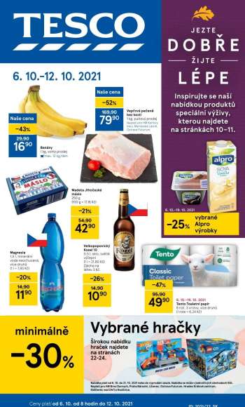 Leták TESCO - 6.10.2021 - 12.10.2021.