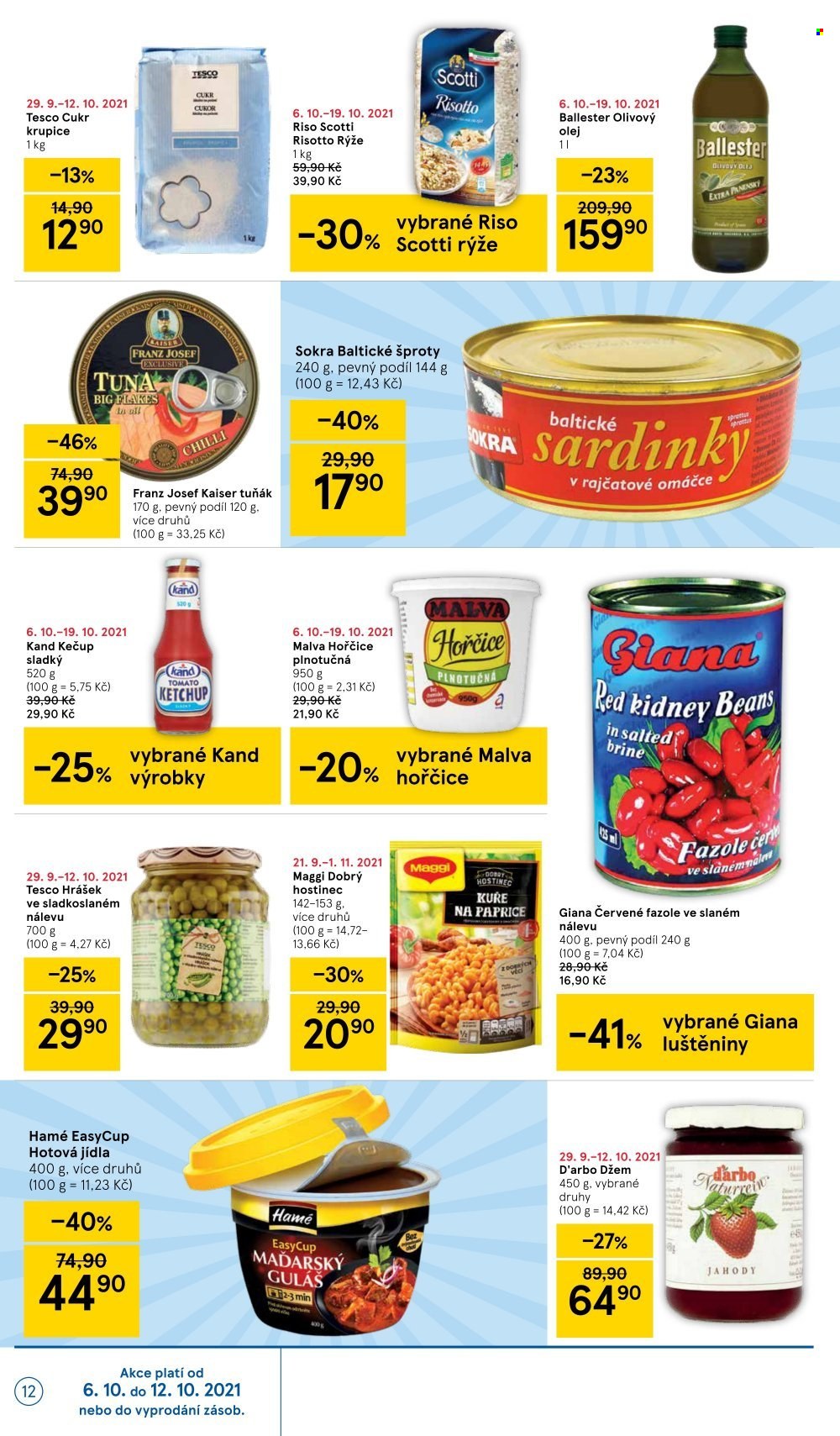 Leták TESCO - 6.10.2021 - 12.10.2021. Strana 12