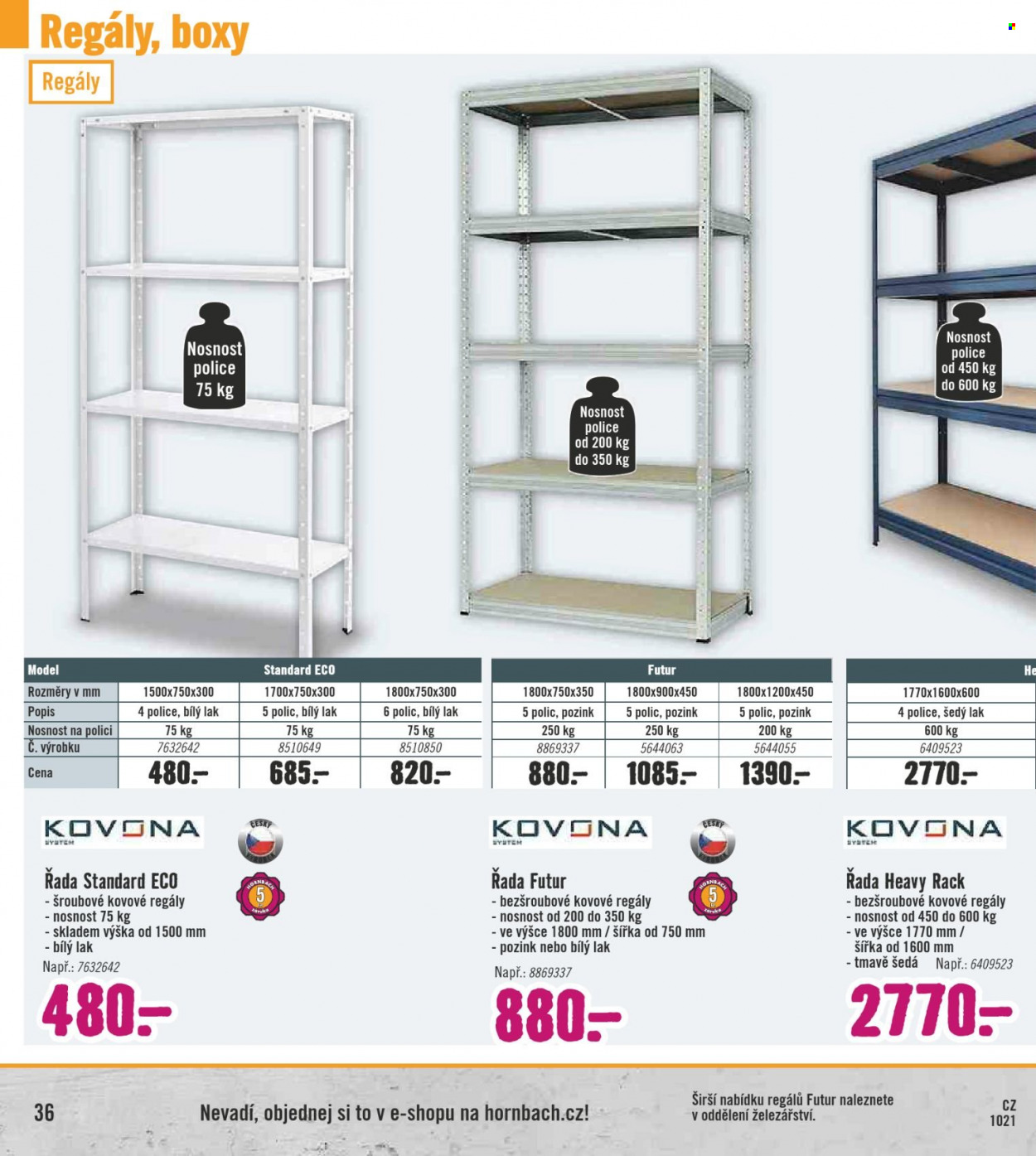 Leták HORNBACH - 5.10.2021 - 5.1.2022. Strana 36