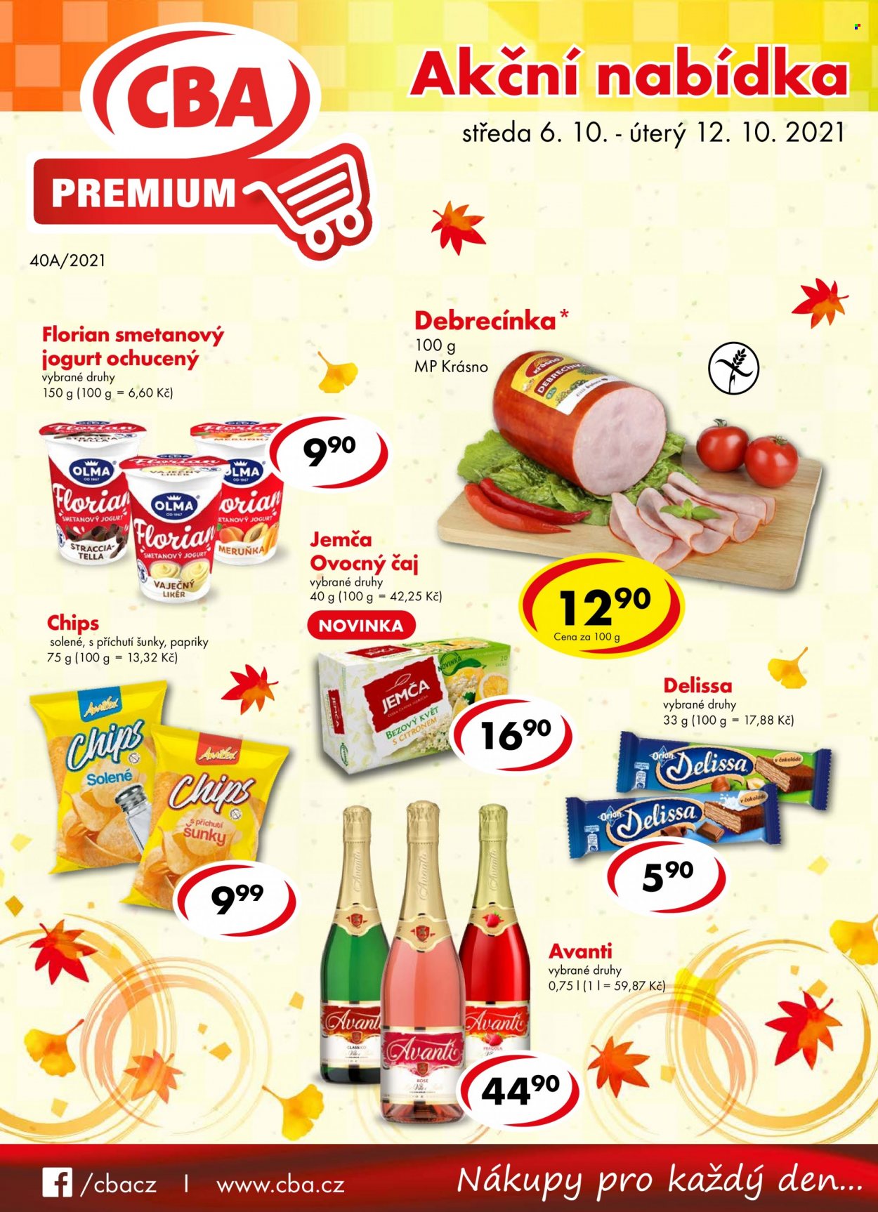 Leták CBA Premium - 6.10.2021 - 12.10.2021. Strana 1