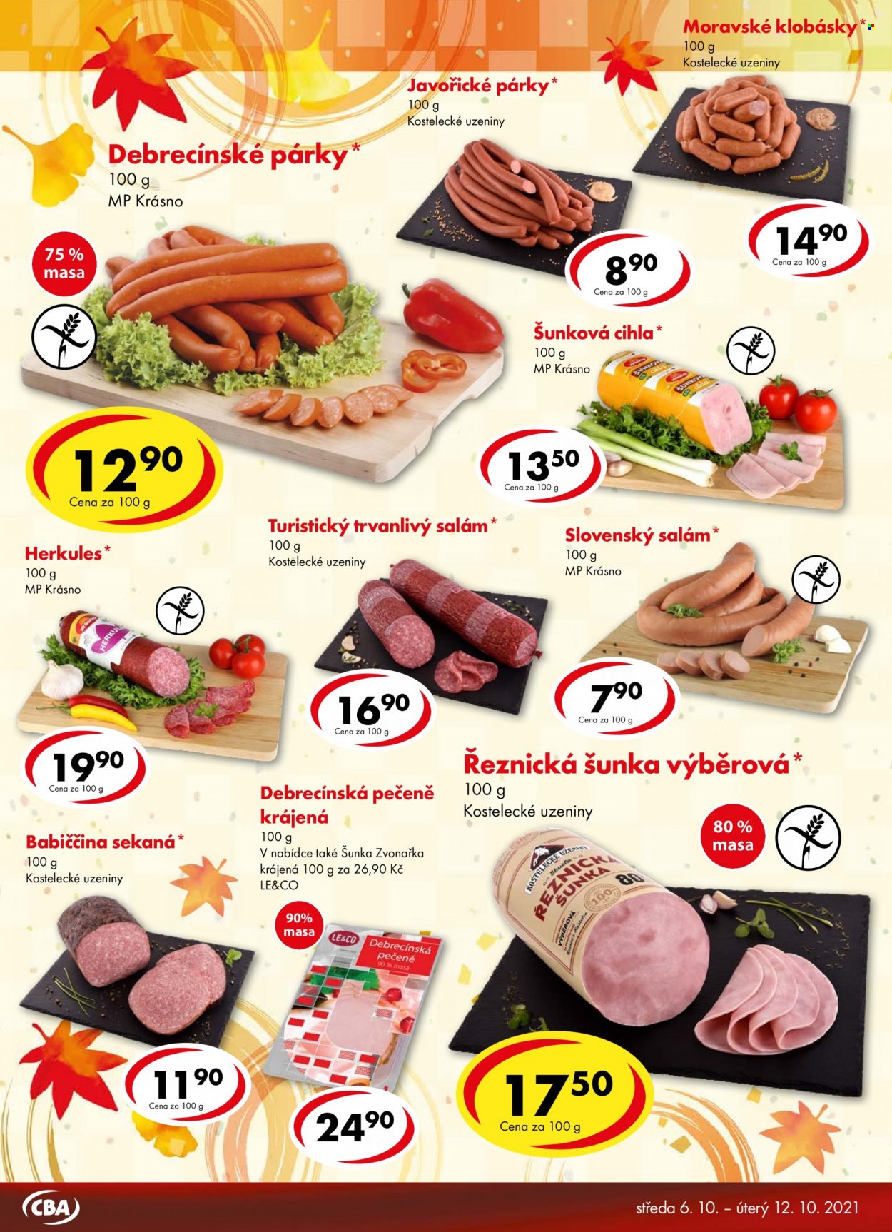 Leták CBA Premium - 6.10.2021 - 12.10.2021. Strana 4