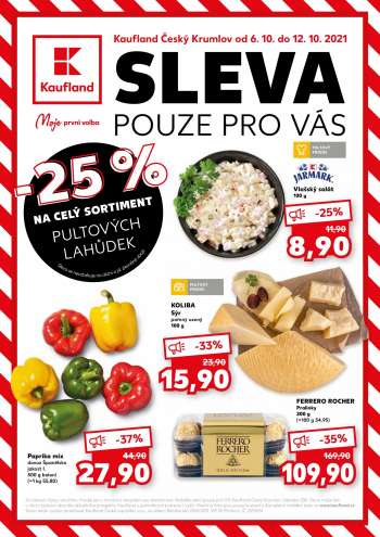 Leták Kaufland - 6.10.2021 - 12.10.2021.