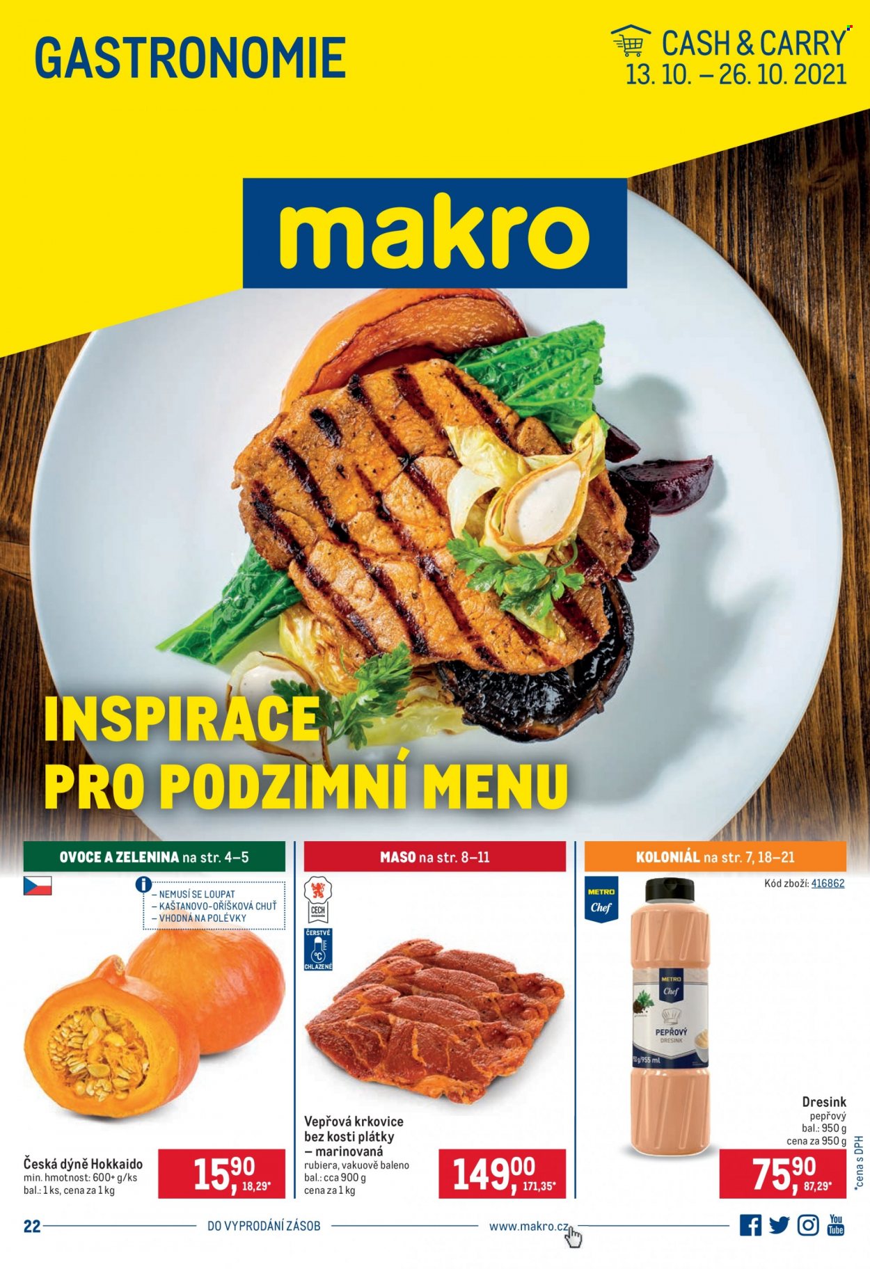 Leták MAKRO - 13.10.2021 - 26.10.2021. Strana 1