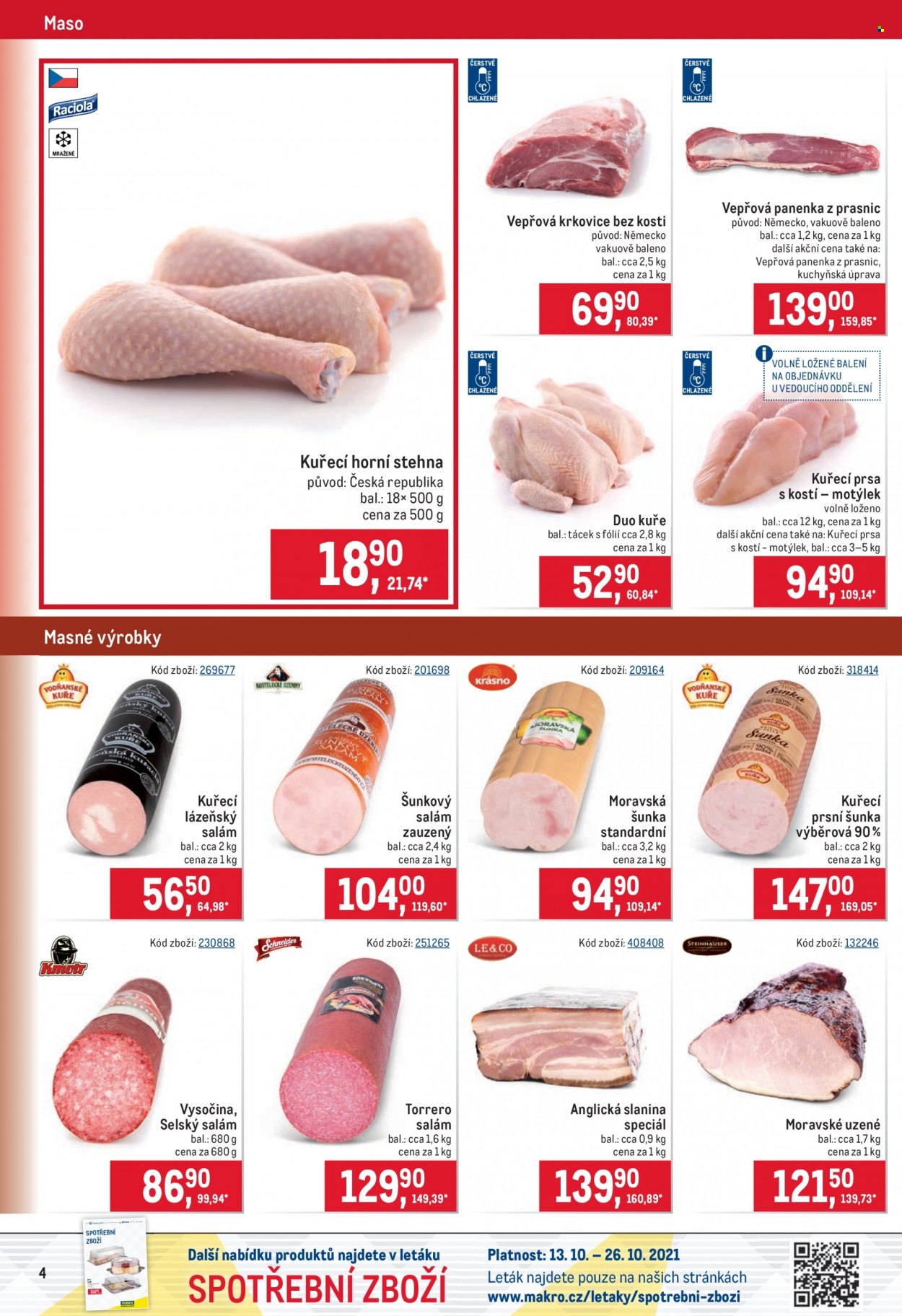 Leták MAKRO - 13.10.2021 - 26.10.2021. Strana 4