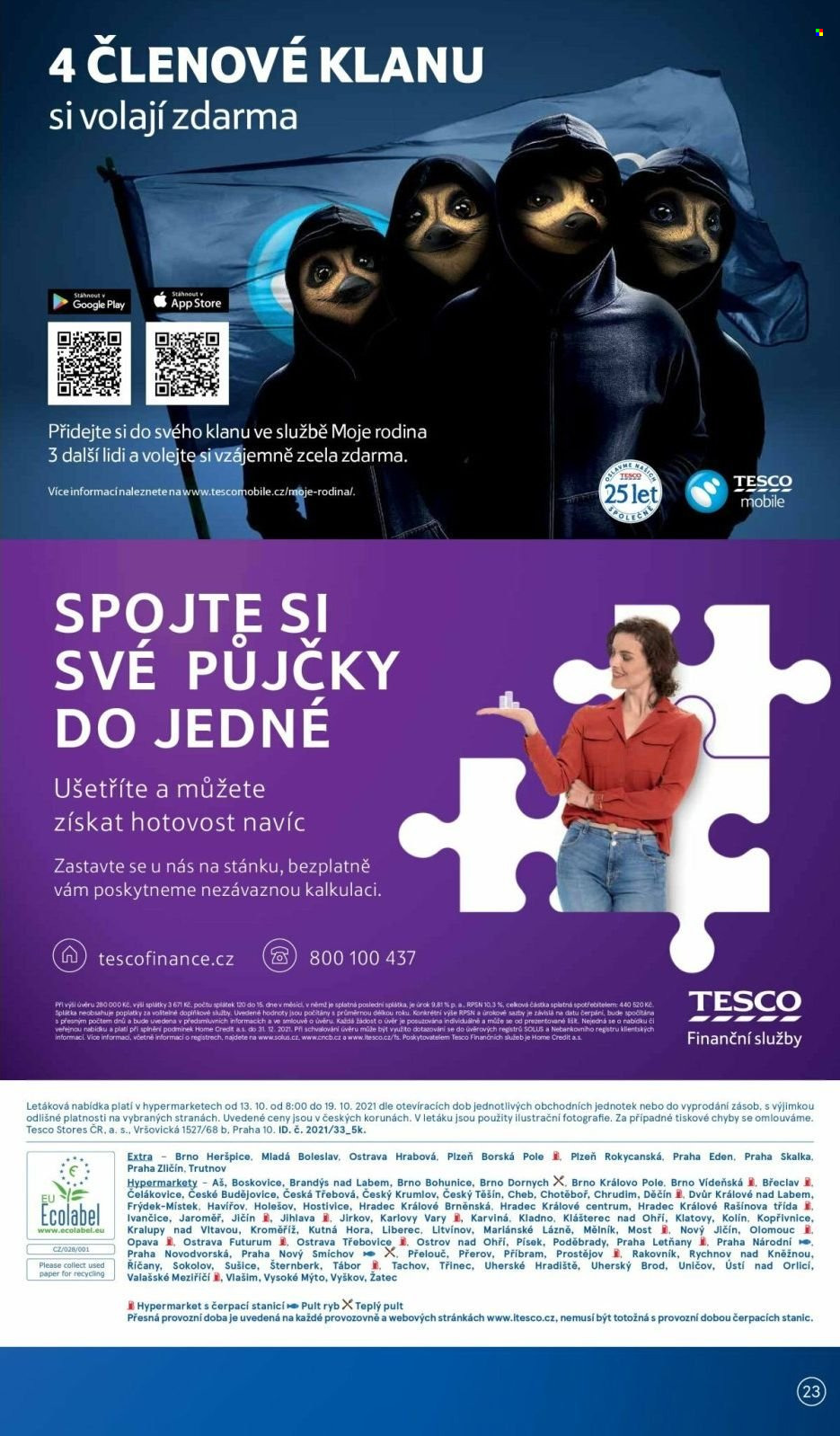 Leták TESCO - 13.10.2021 - 19.10.2021. Strana 23