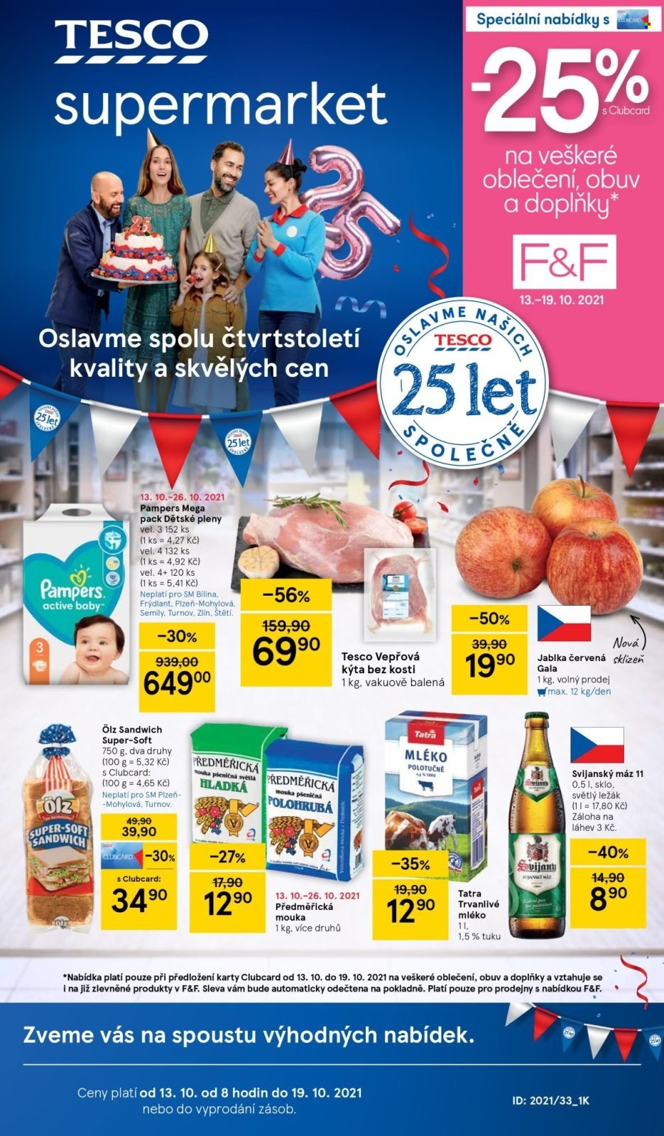 Leták TESCO supermarket - 13.10.2021 - 19.10.2021. Strana 1
