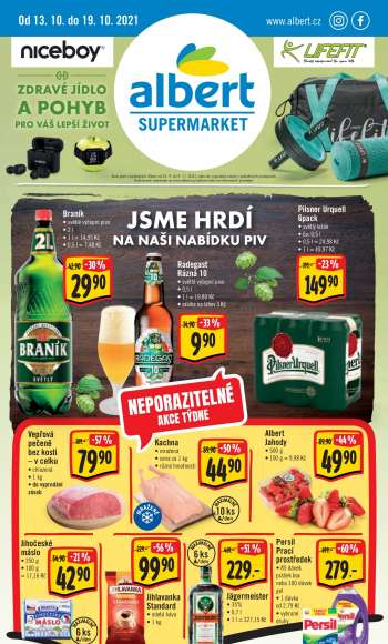 Leták Albert Supermarket - 13.10.2021 - 19.10.2021.