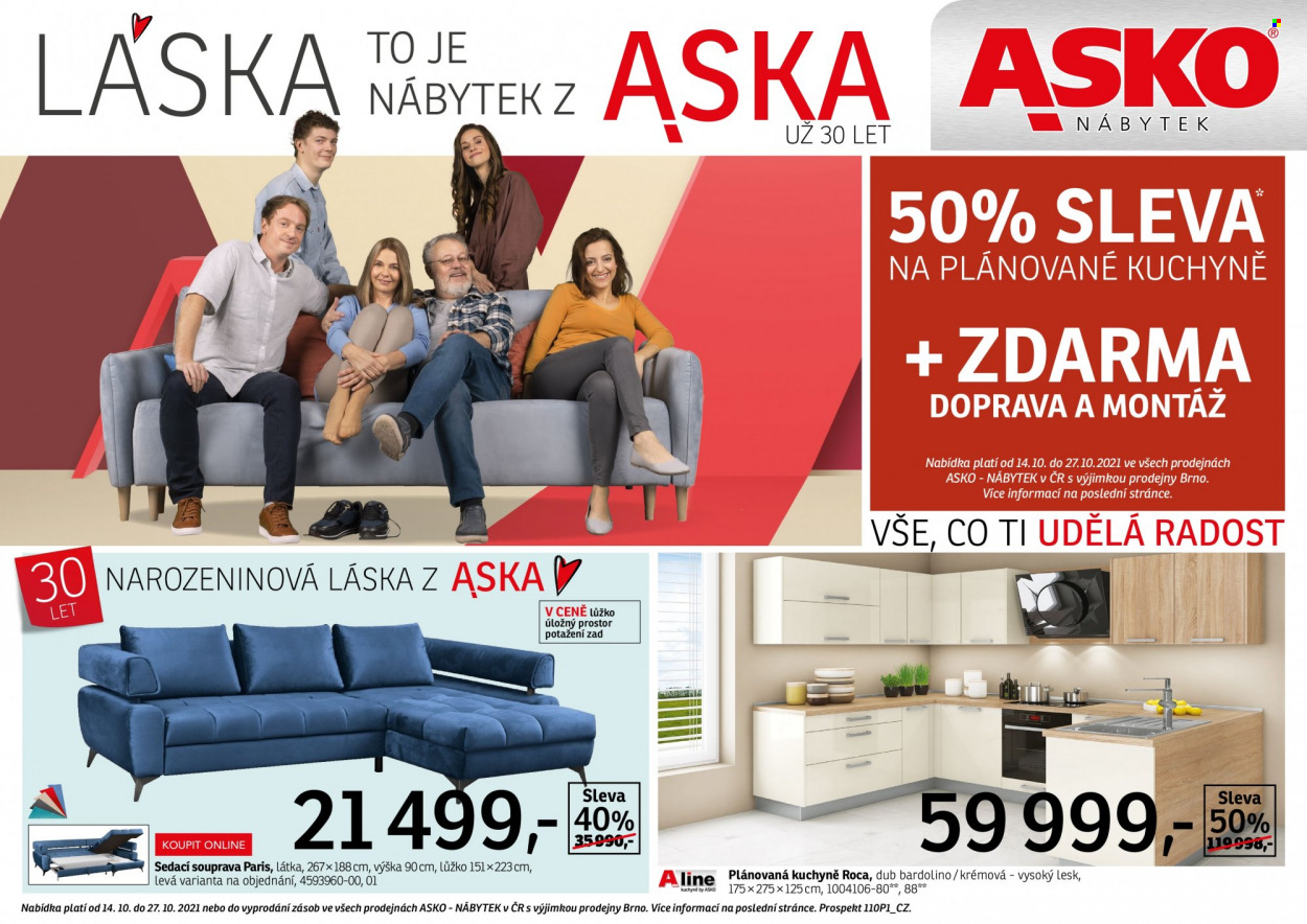 Leták ASKO - 14.10.2021 - 27.10.2021. Strana 1