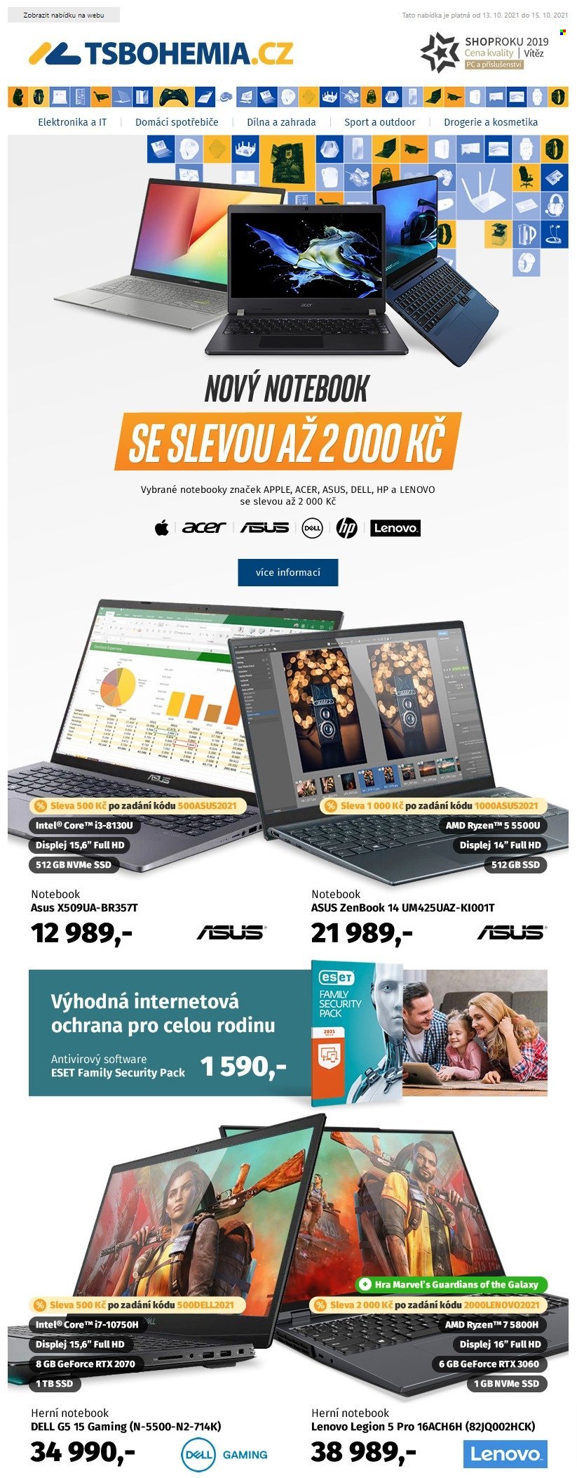 Leták T.S. BOHEMIA - 13.10.2021 - 15.10.2021. Strana 1