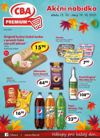 Leták CBA Premium - 13.10.2021 - 19.10.2021.