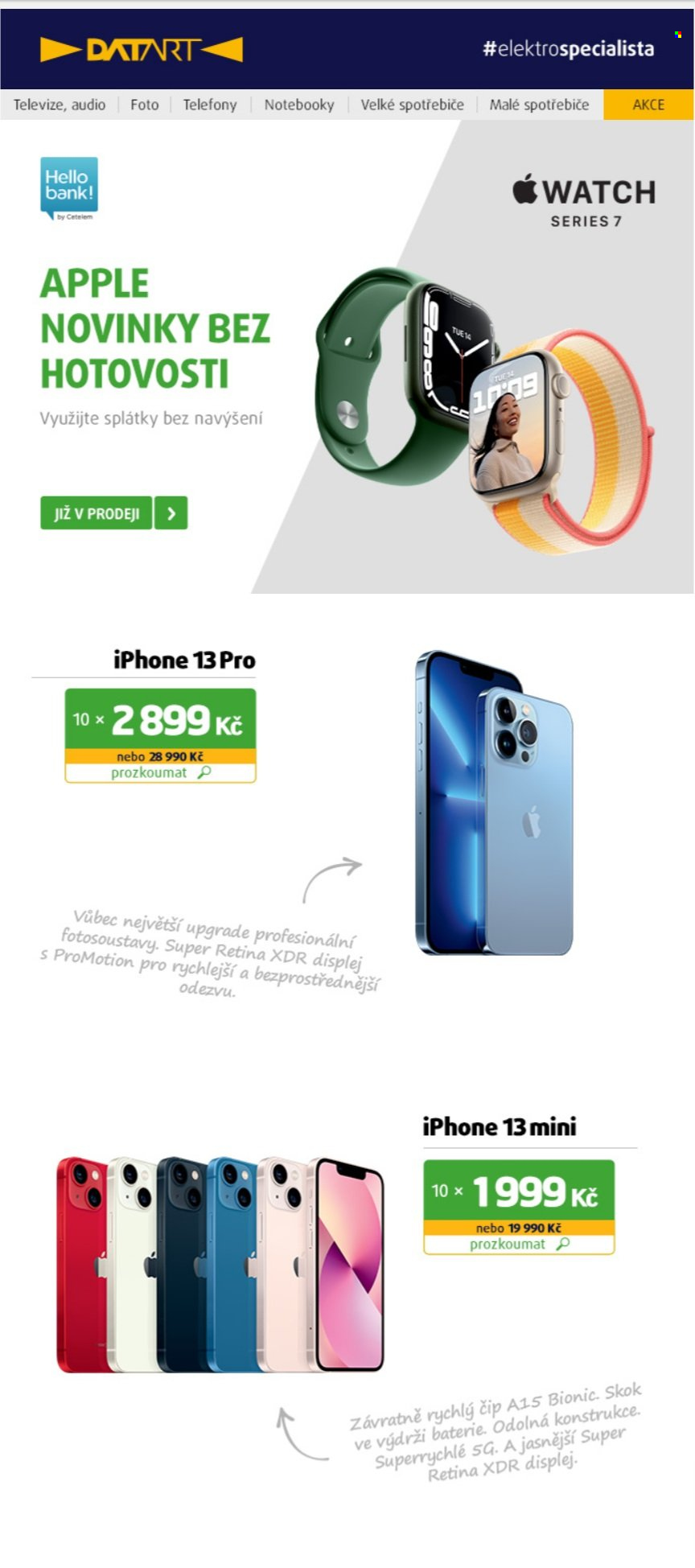 Leták DATART - 15.10.2021 - 17.10.2021. Strana 1