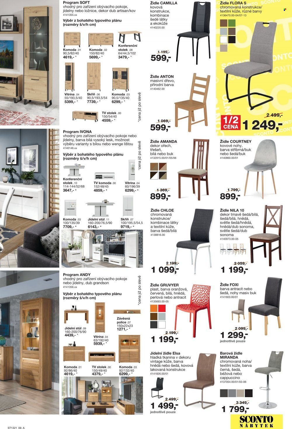 Leták SCONTO NÁBYTEK - 15.10.2021 - 4.11.2021. Strana 9