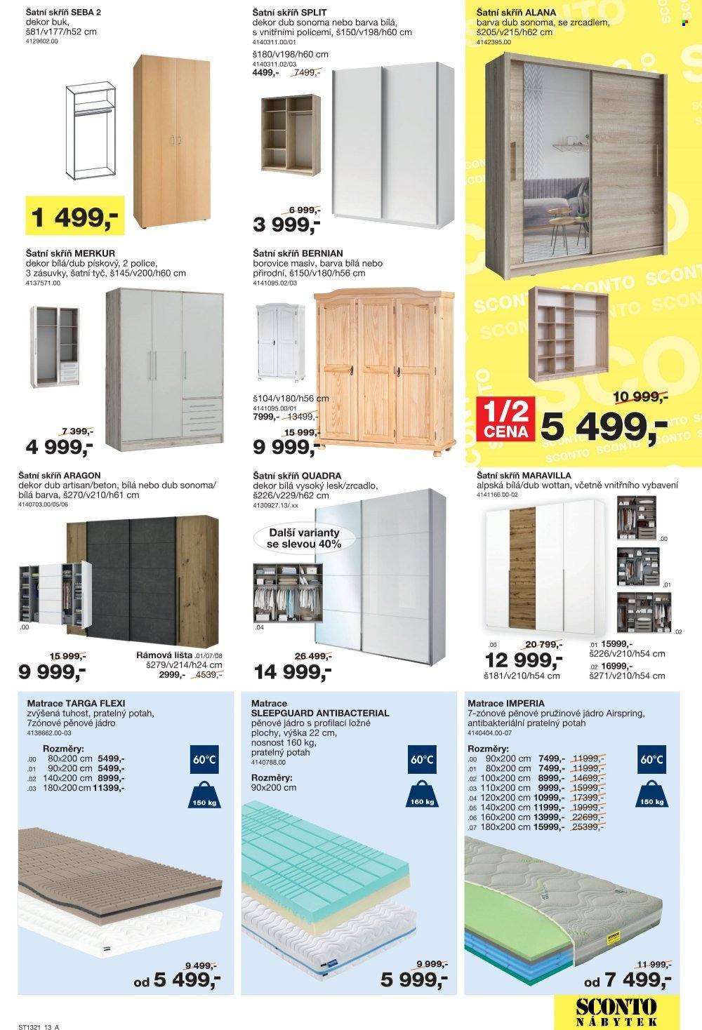 Leták SCONTO NÁBYTEK - 15.10.2021 - 4.11.2021. Strana 13