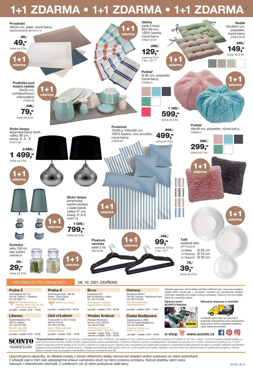 Leták SCONTO NÁBYTEK - 15.10.2021 - 4.11.2021. Strana 24
