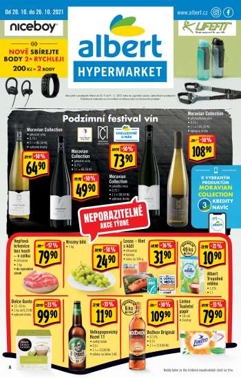 Leták Albert Hypermarket - 20.10.2021 - 26.10.2021.