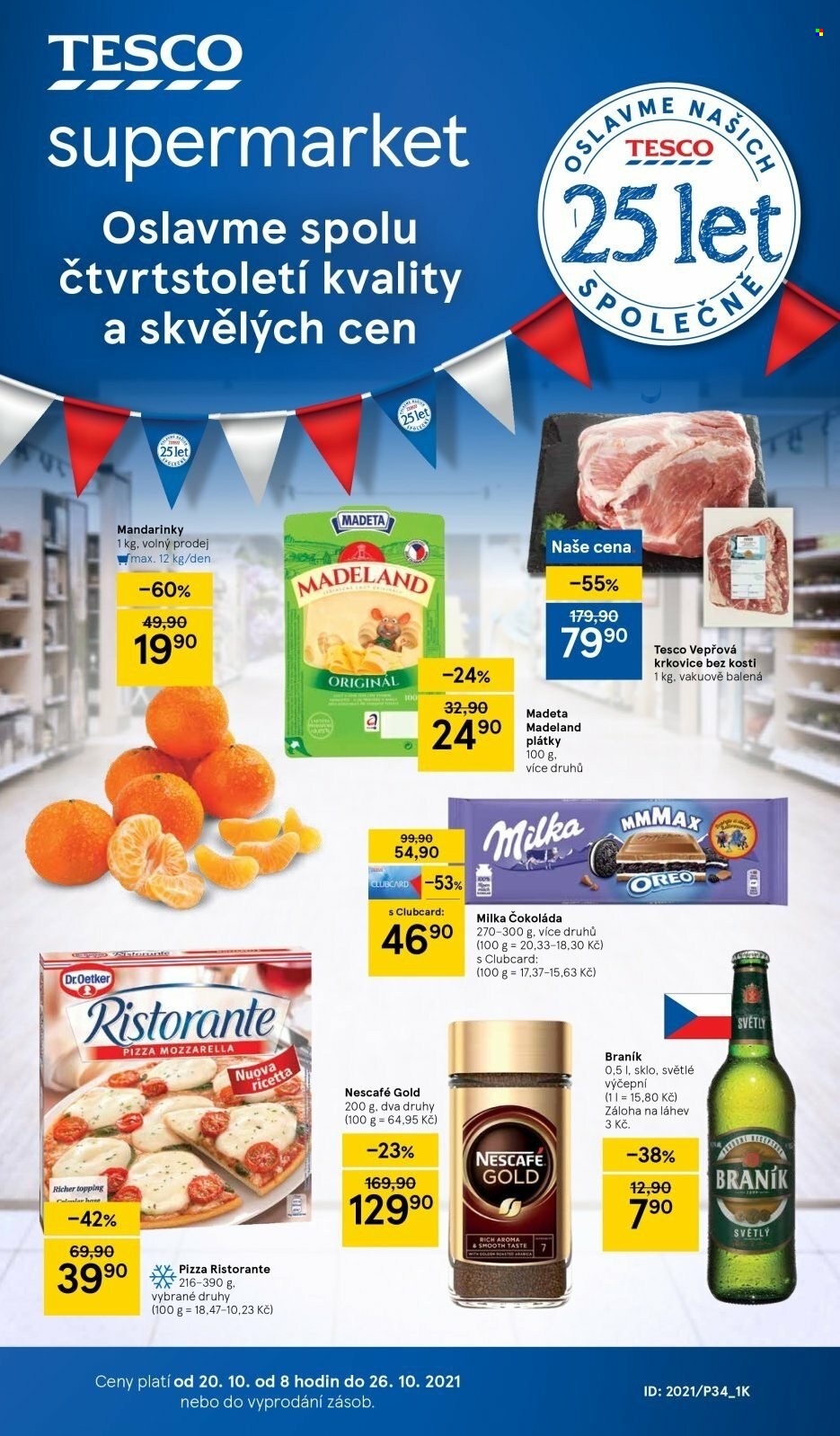 Leták TESCO supermarket - 20.10.2021 - 26.10.2021. Strana 1