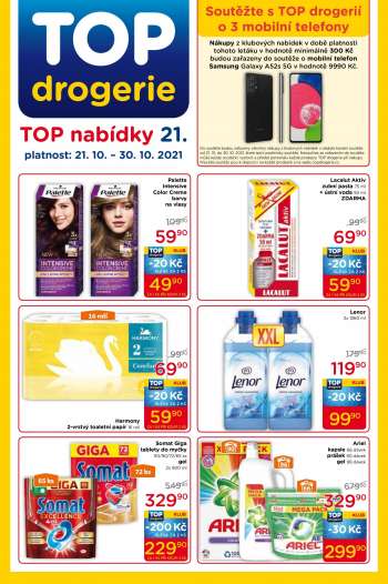 Leták TOP drogerie - 21.10.2021 - 30.10.2021.