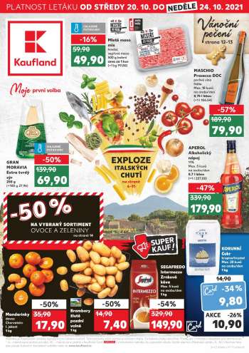 Leták Kaufland - 20.10.2021 - 24.10.2021.