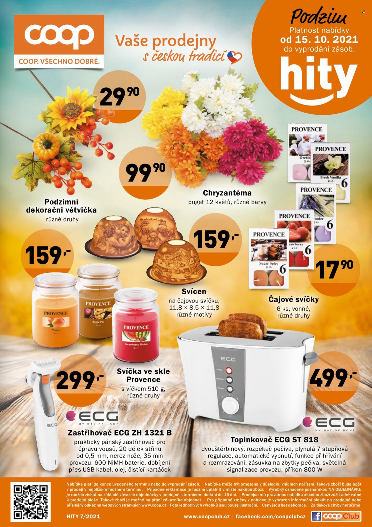 Leták Konzum - 15.10.2021 - 14.11.2021. Strana 1