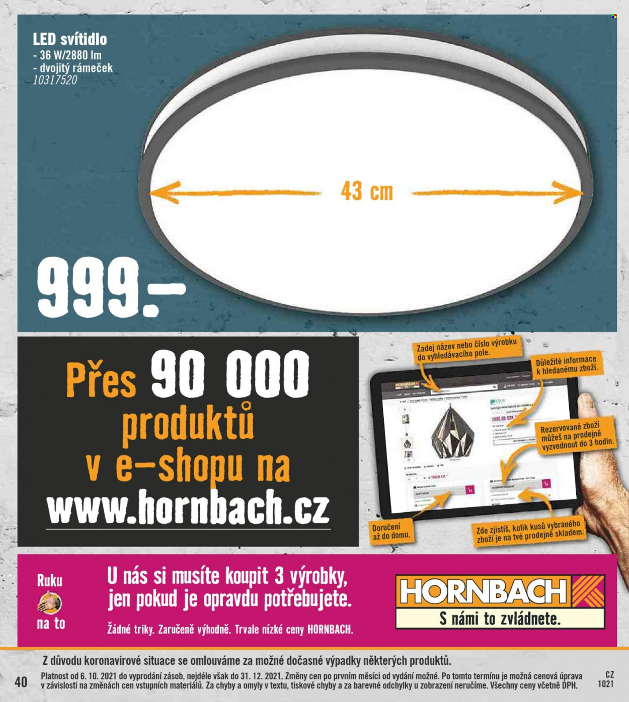 Leták HORNBACH - 6.10.2021 - 31.12.2021. Strana 40