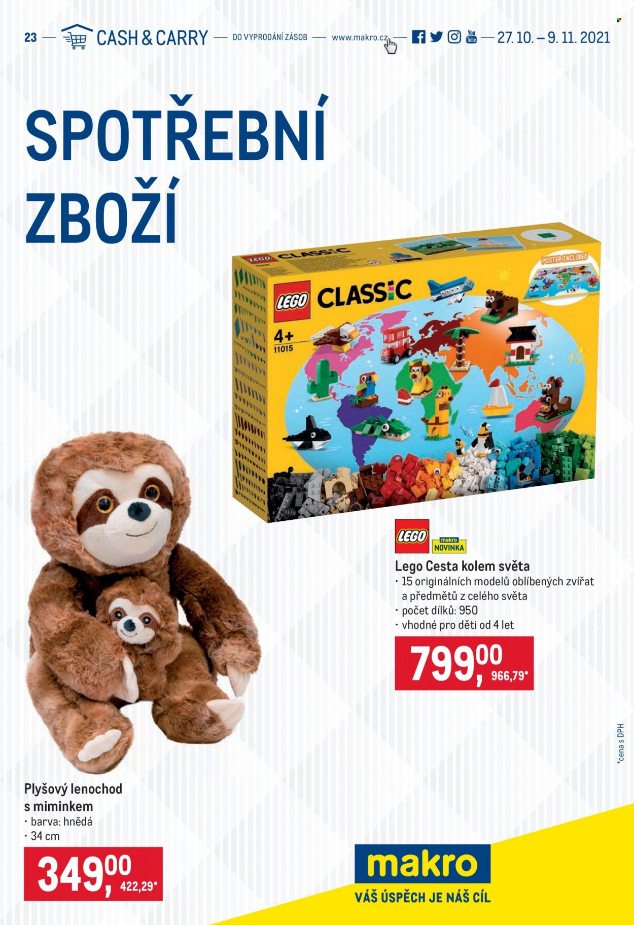 Leták MAKRO - 27.10.2021 - 9.11.2021. Strana 1