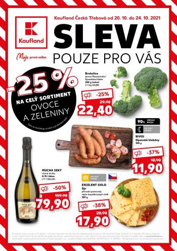 Leták Kaufland - 20.10.2021 - 24.10.2021.