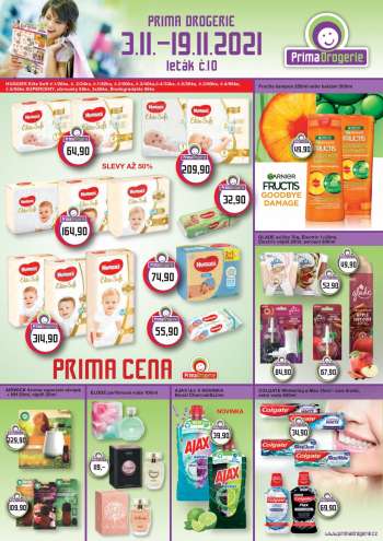 Leták Prima Drogerie - 3.11.2021 - 19.11.2021.