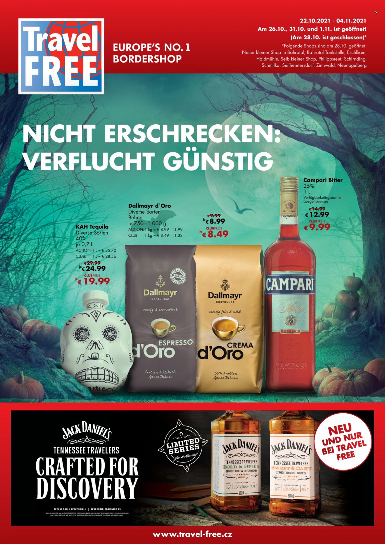 Leták Travel FREE - 22.10.2021 - 4.11.2021. Strana 1