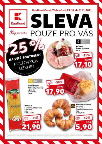 Leták Kaufland - 25.10.2021 - 2.11.2021.