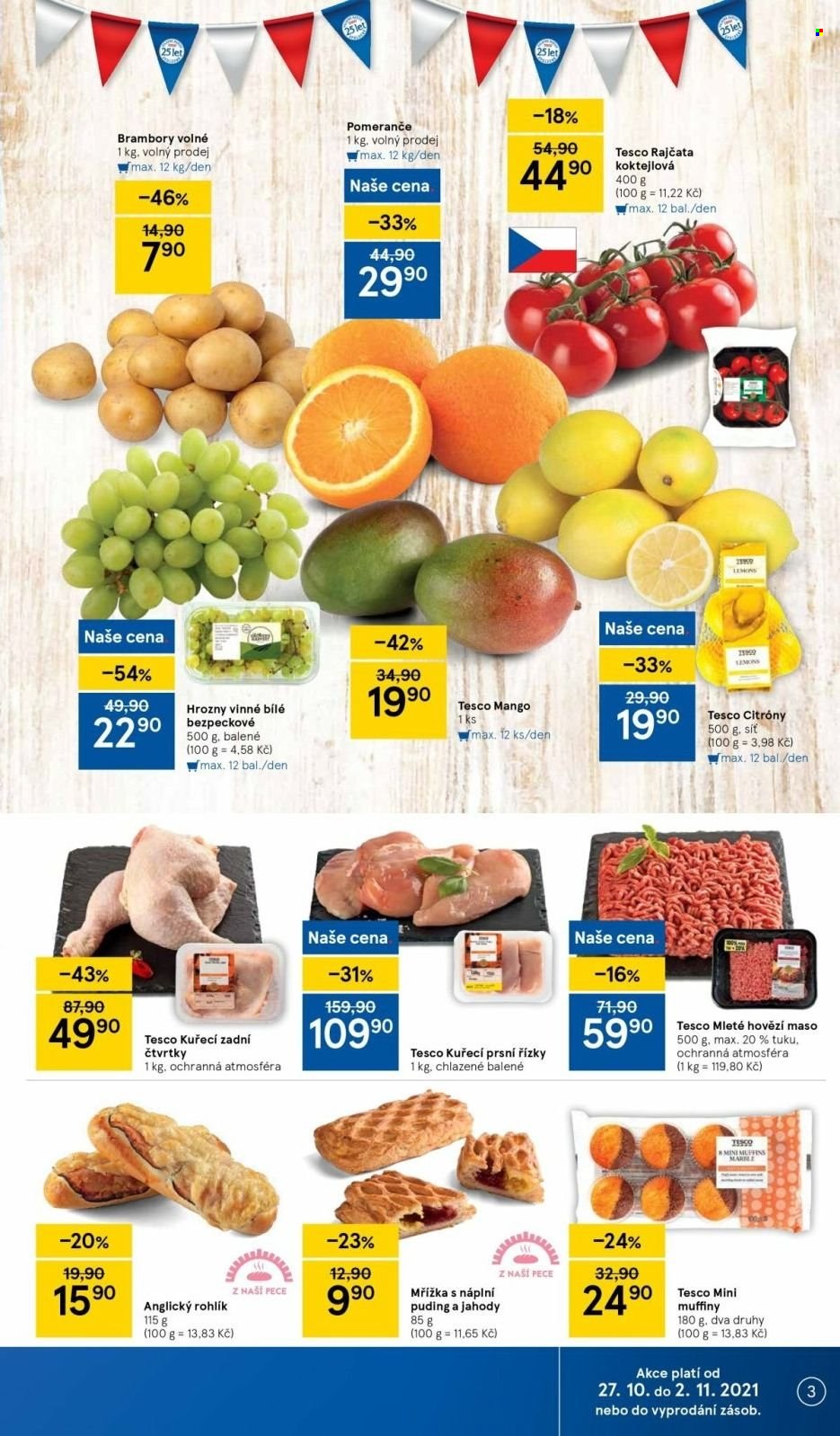 Leták TESCO supermarket - 27.10.2021 - 2.11.2021. Strana 3