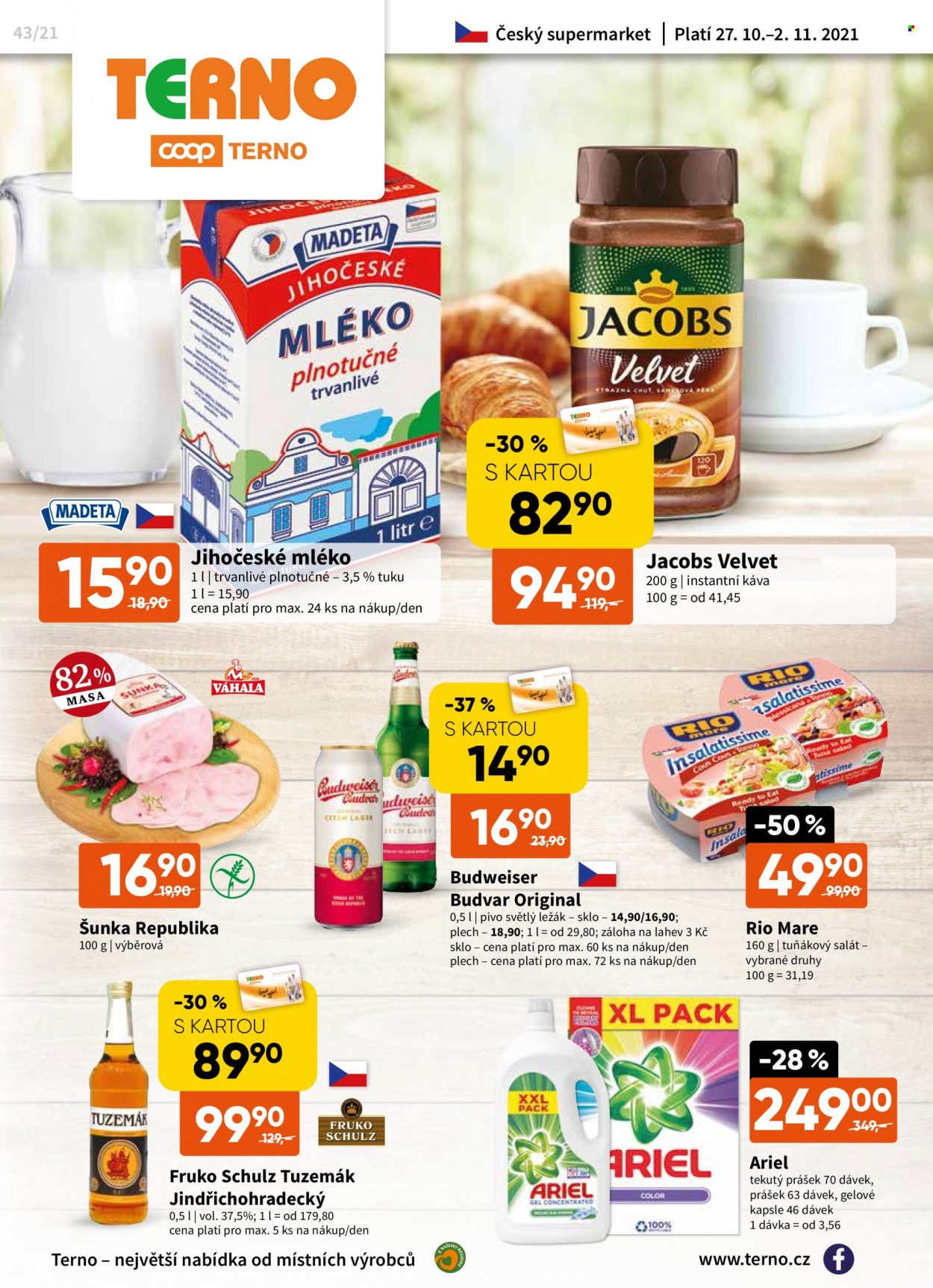 Leták coop TERNO - 27.10.2021 - 2.11.2021. Strana 1