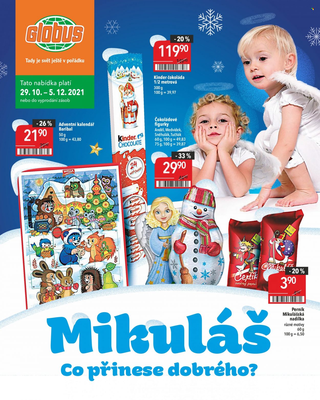 Leták Globus - 29.10.2021 - 5.12.2021. Strana 1