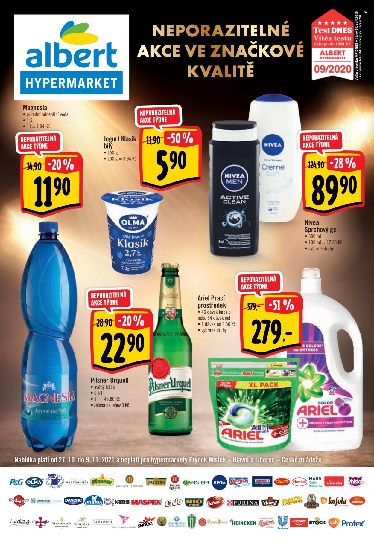 Leták Albert Hypermarket - 27.10.2021 - 9.11.2021. Strana 1