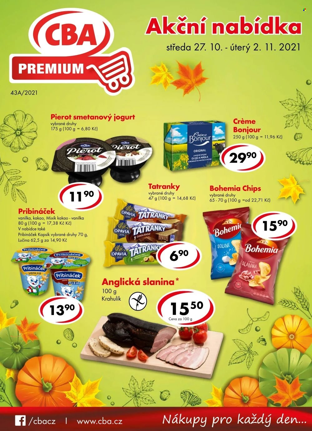 Leták CBA Premium - 27.10.2021 - 2.11.2021. Strana 1