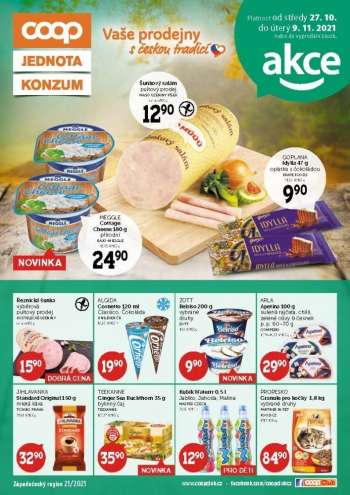Leták coop JEDNOTA - 27.10.2021 - 9.11.2021.
